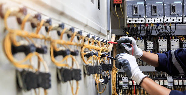 Professional Electrician technician working in Colonial Pine Hills, SD
